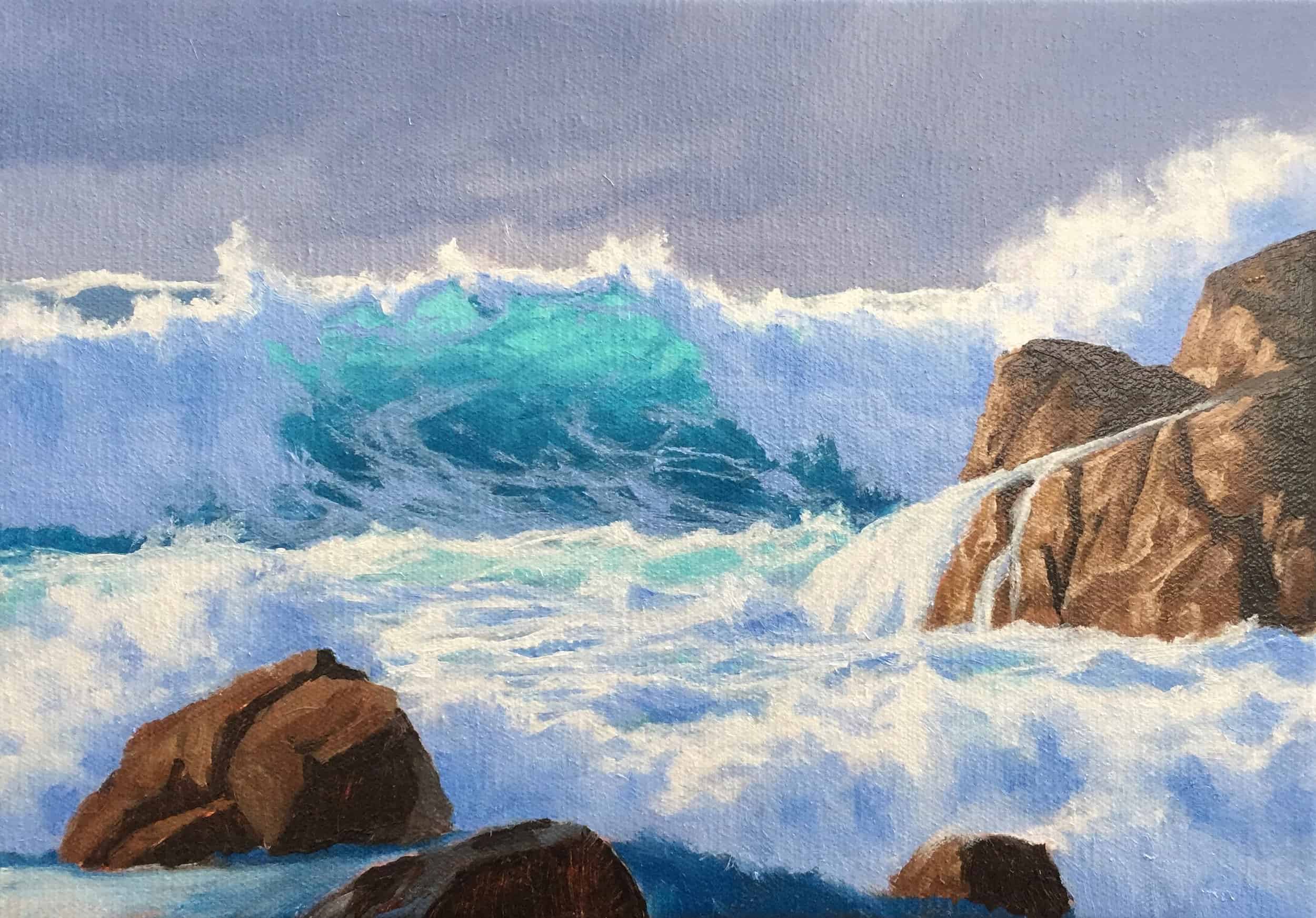 How to Paint an Ocean Wave - Samuel Earp