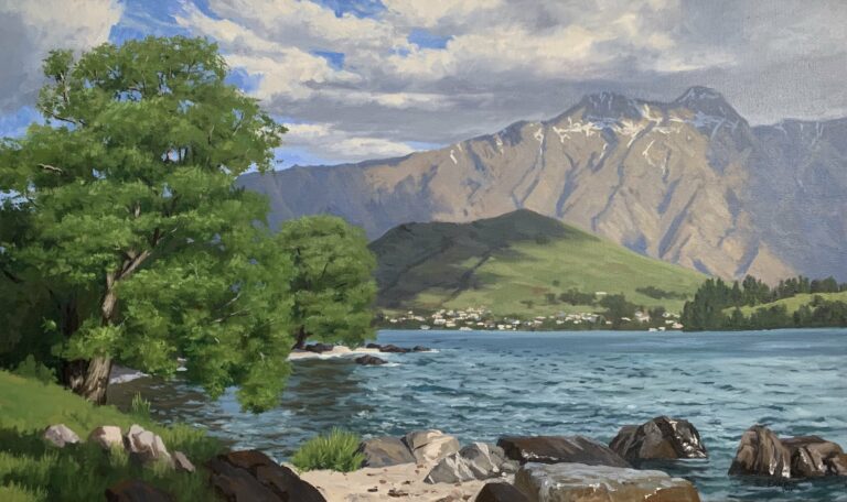 How to Paint Water, Trees and Mountains