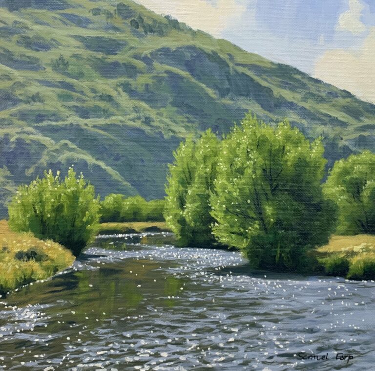 How to Paint Trees and Shimmering Water
