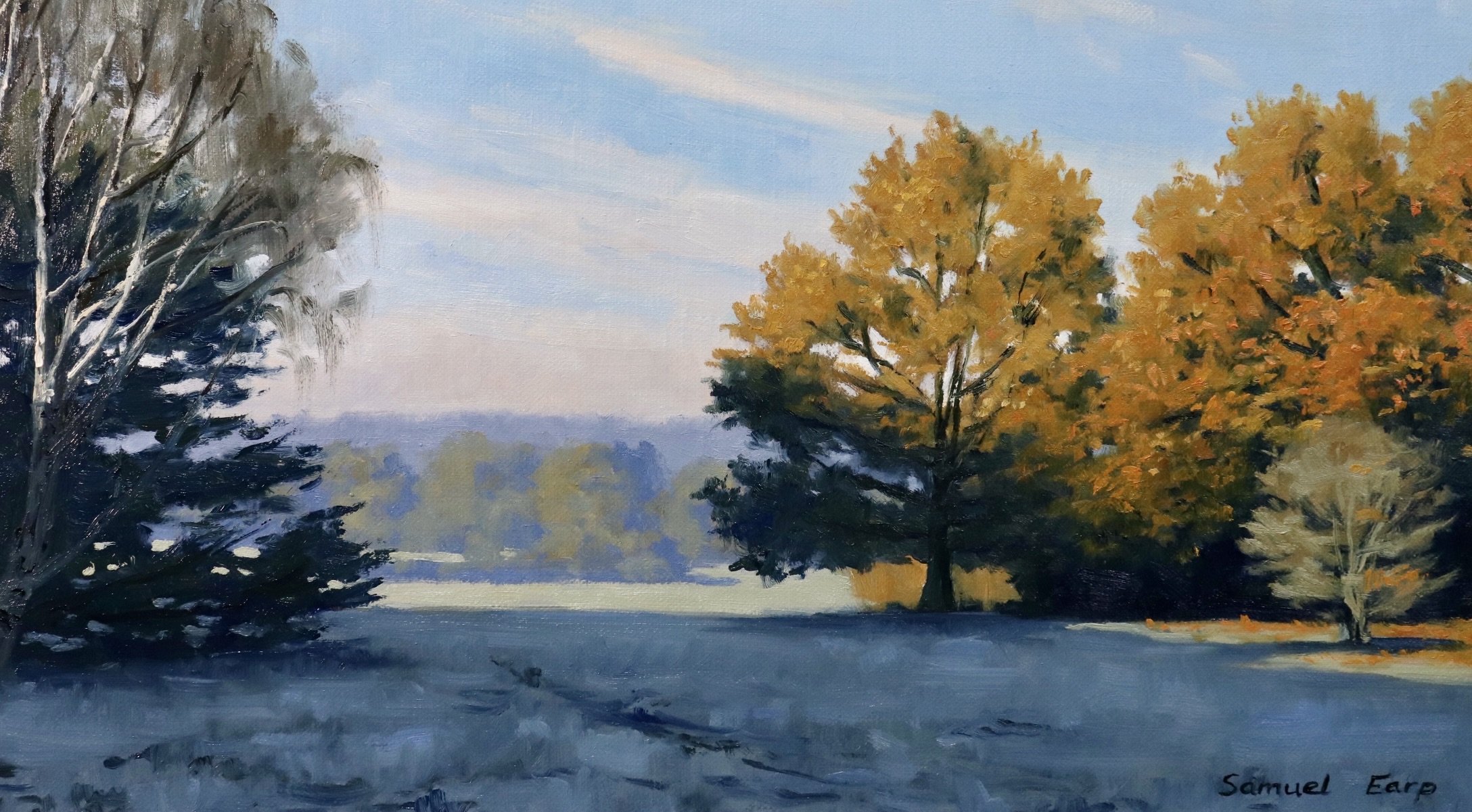 fall tree landscape painting