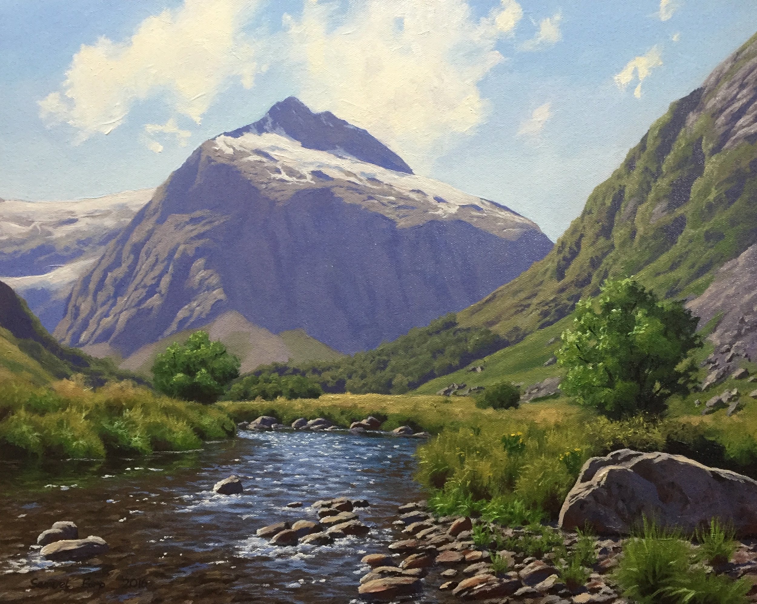 realistic acrylic paintings landscape