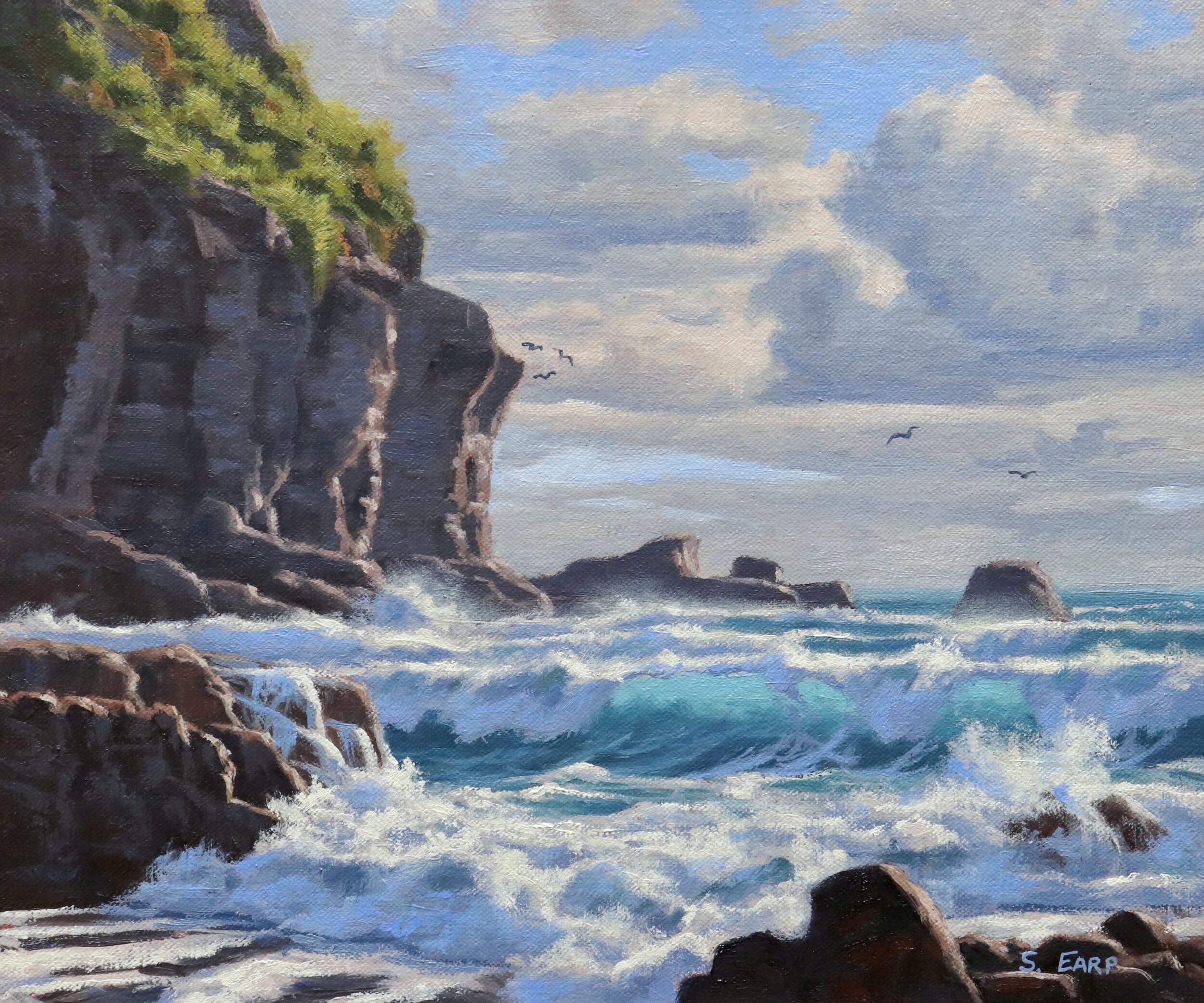 Sea on sale oil painting