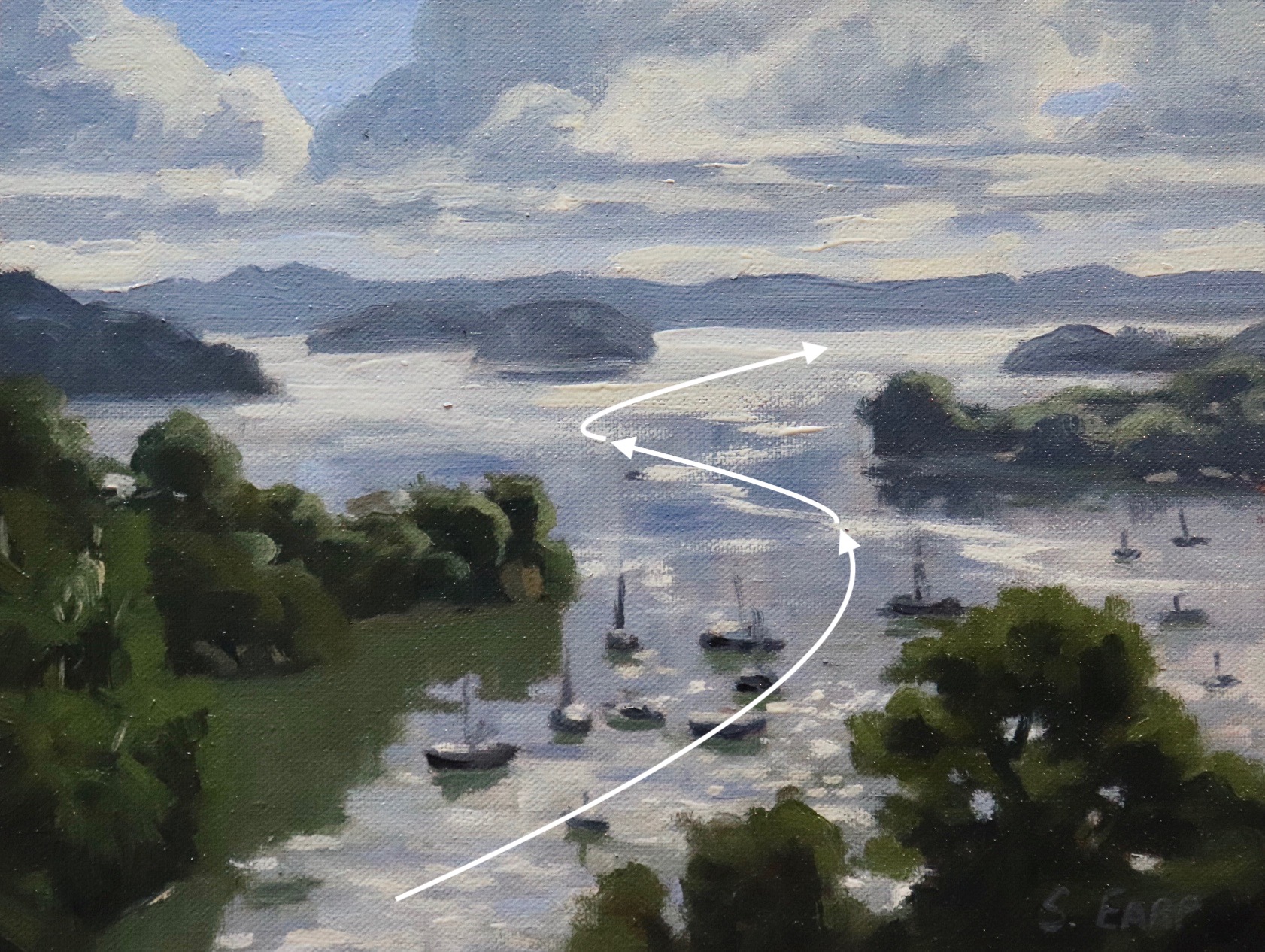 Compound Curve - View From Opua - Bay of Islands - plein air painting - Samuel Earp copy.jpeg