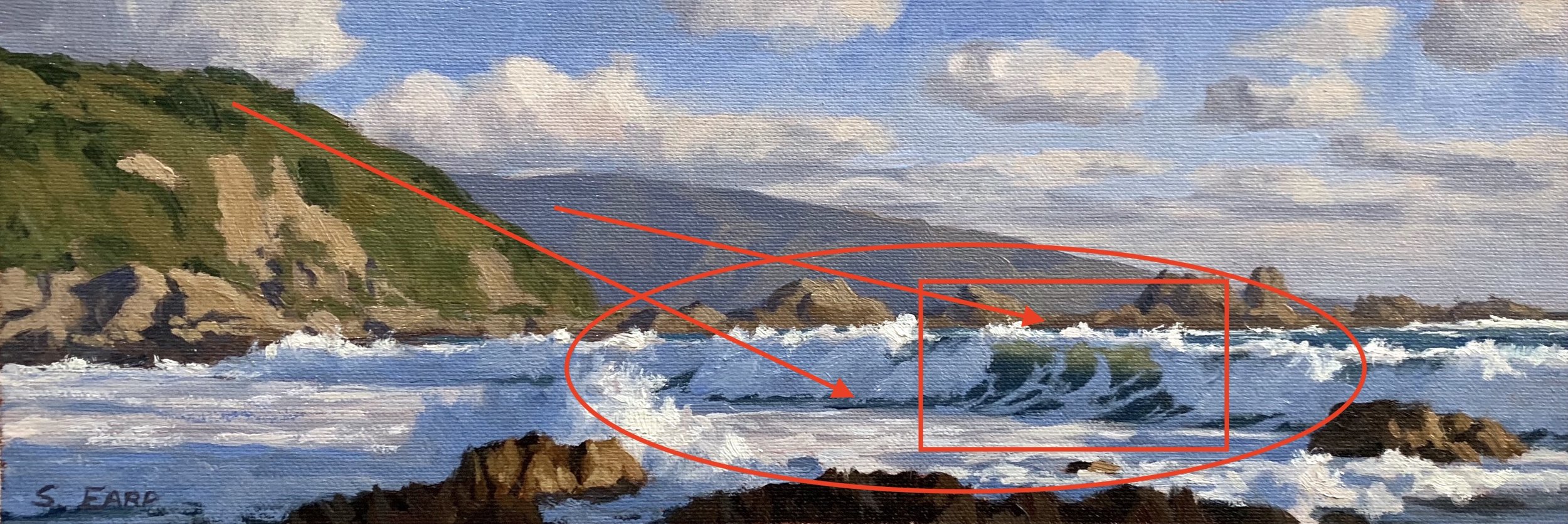 Houghton Bay - oil painting - Samuel Earp - Composition 3.JPG