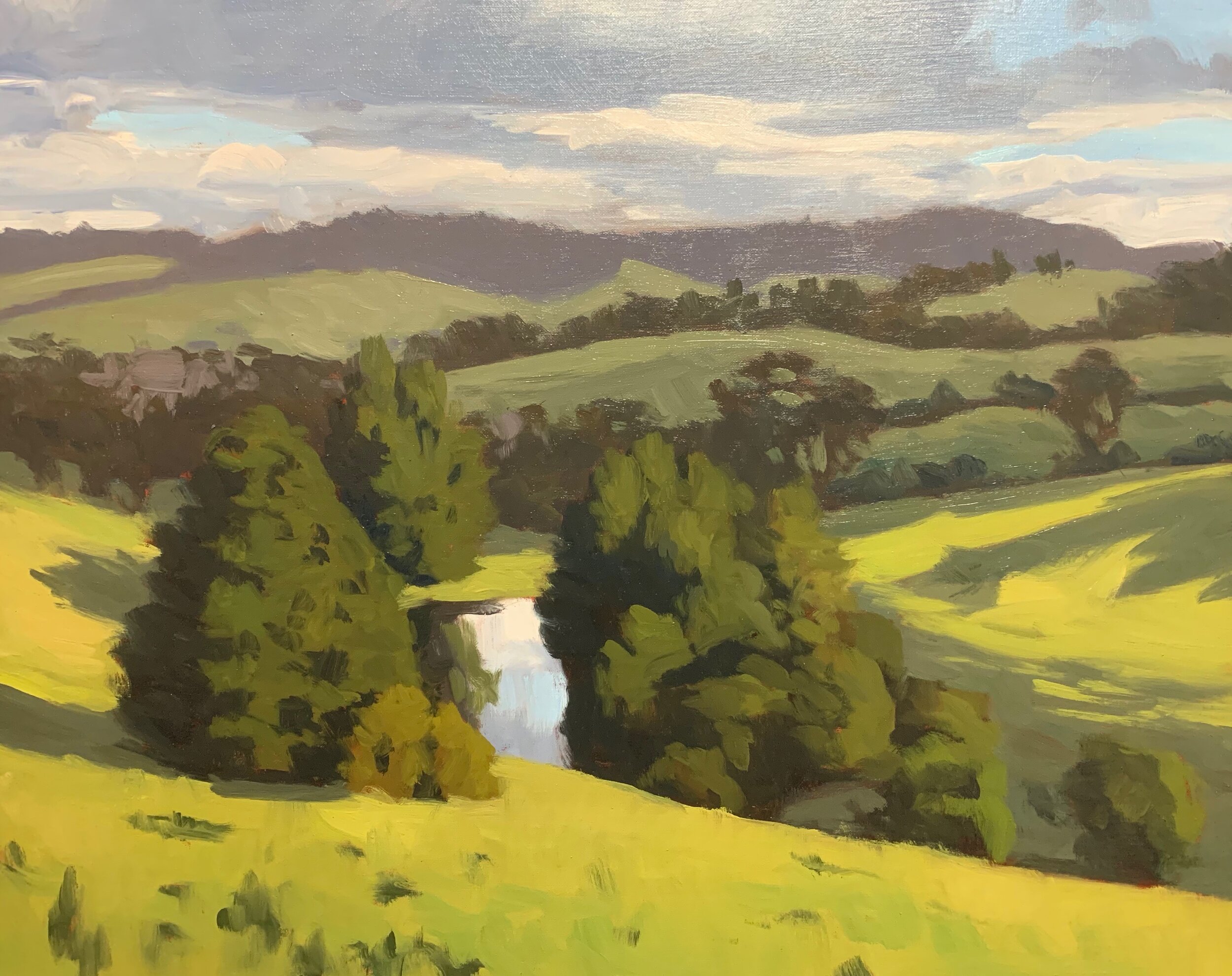 rolling hills sketch