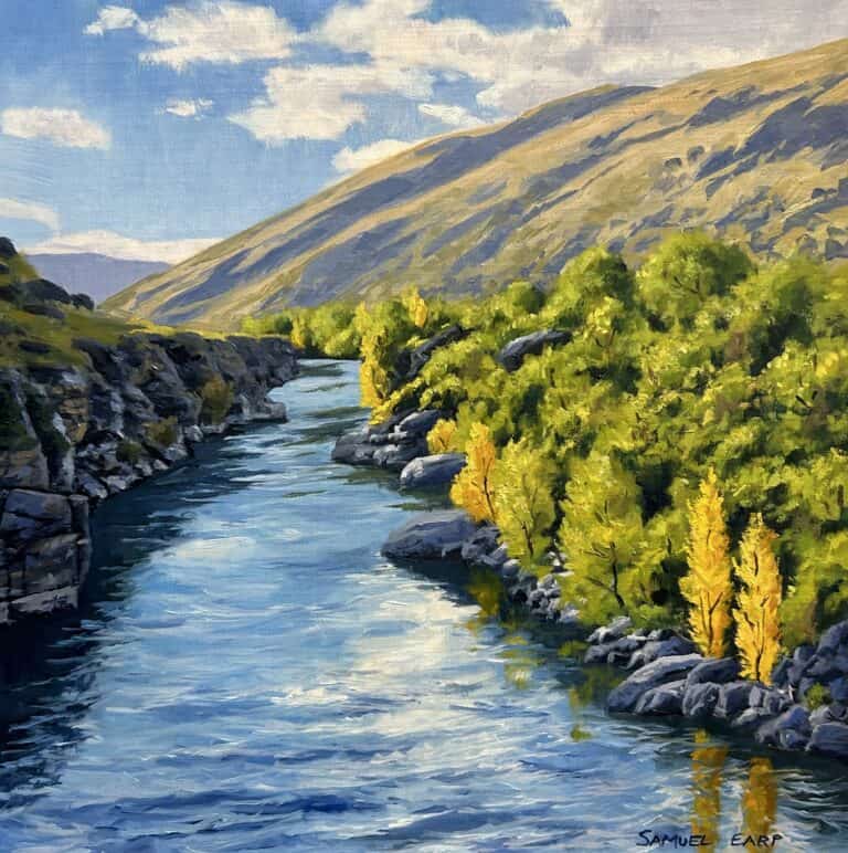 How to Paint Water – Painting a river