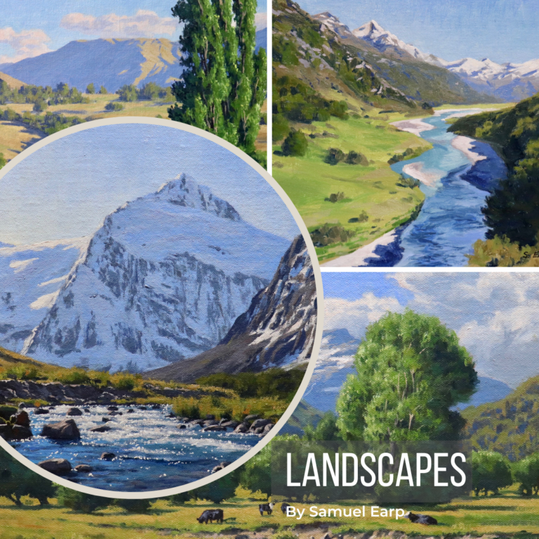 LANDSCAPES, PAINTING TUTORIALS 4 Videos, Over 4 Hours of Content