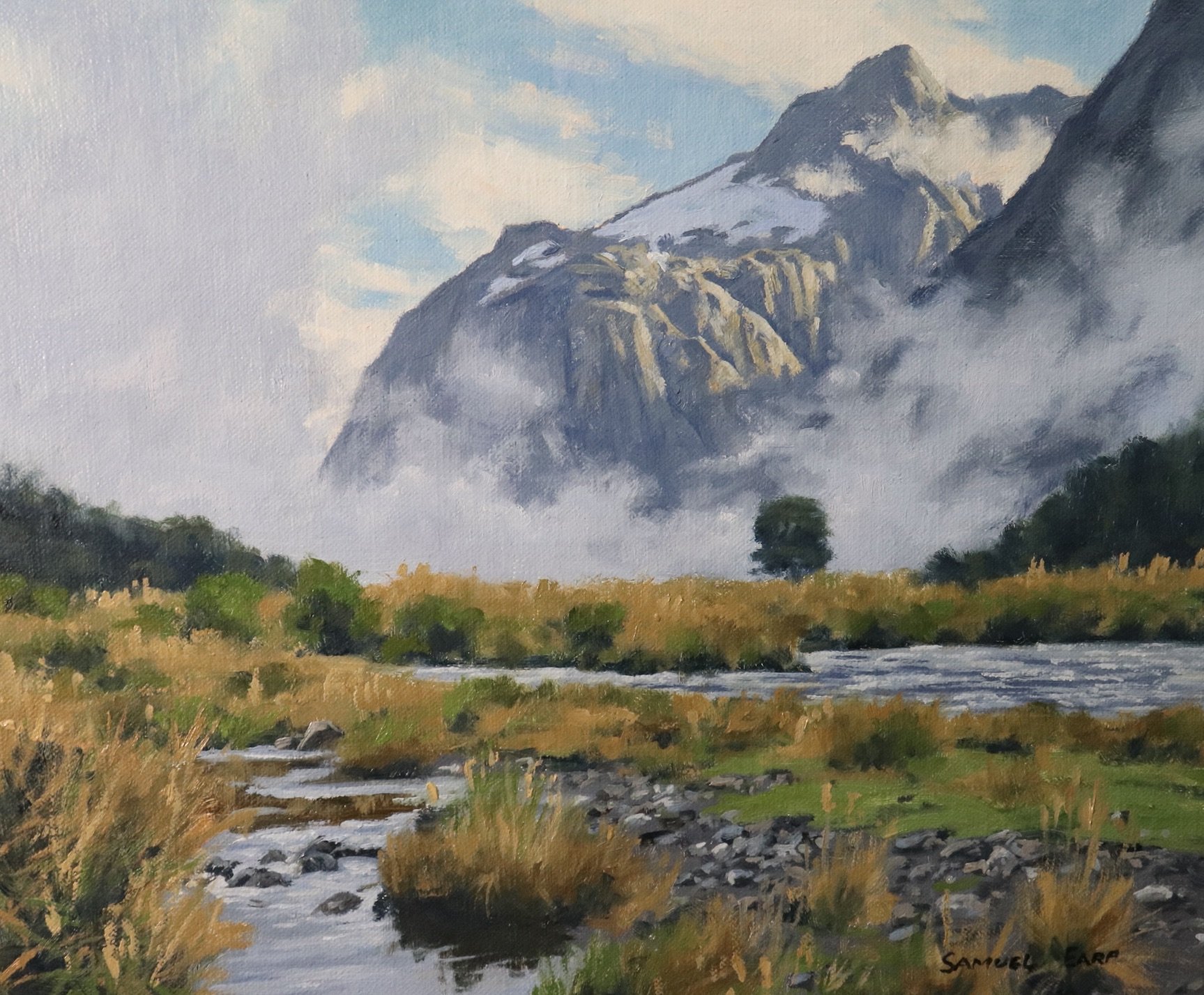 How to Paint a Misty Mountain Landscape