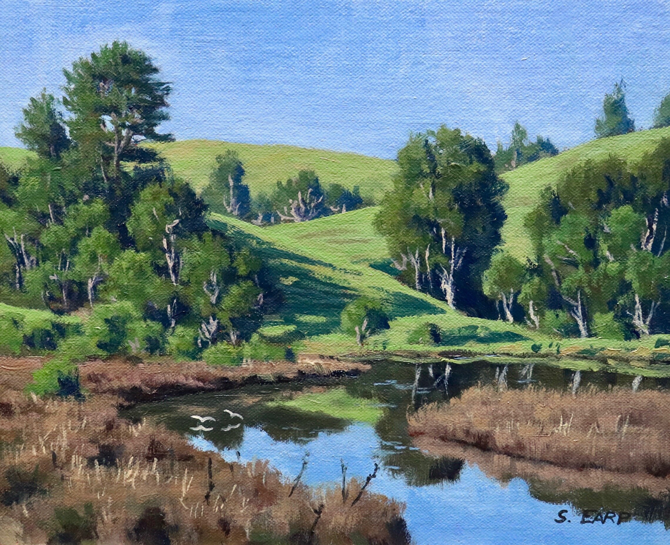 Taumarere - New Zealand - oil painting - Samuel Earp.jpeg