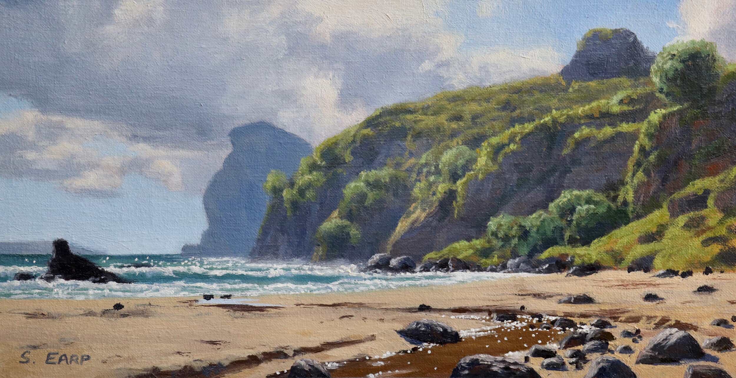 Taupo Bay - Northland _ Samuel Earp - Oil Painting - colour study.jpeg