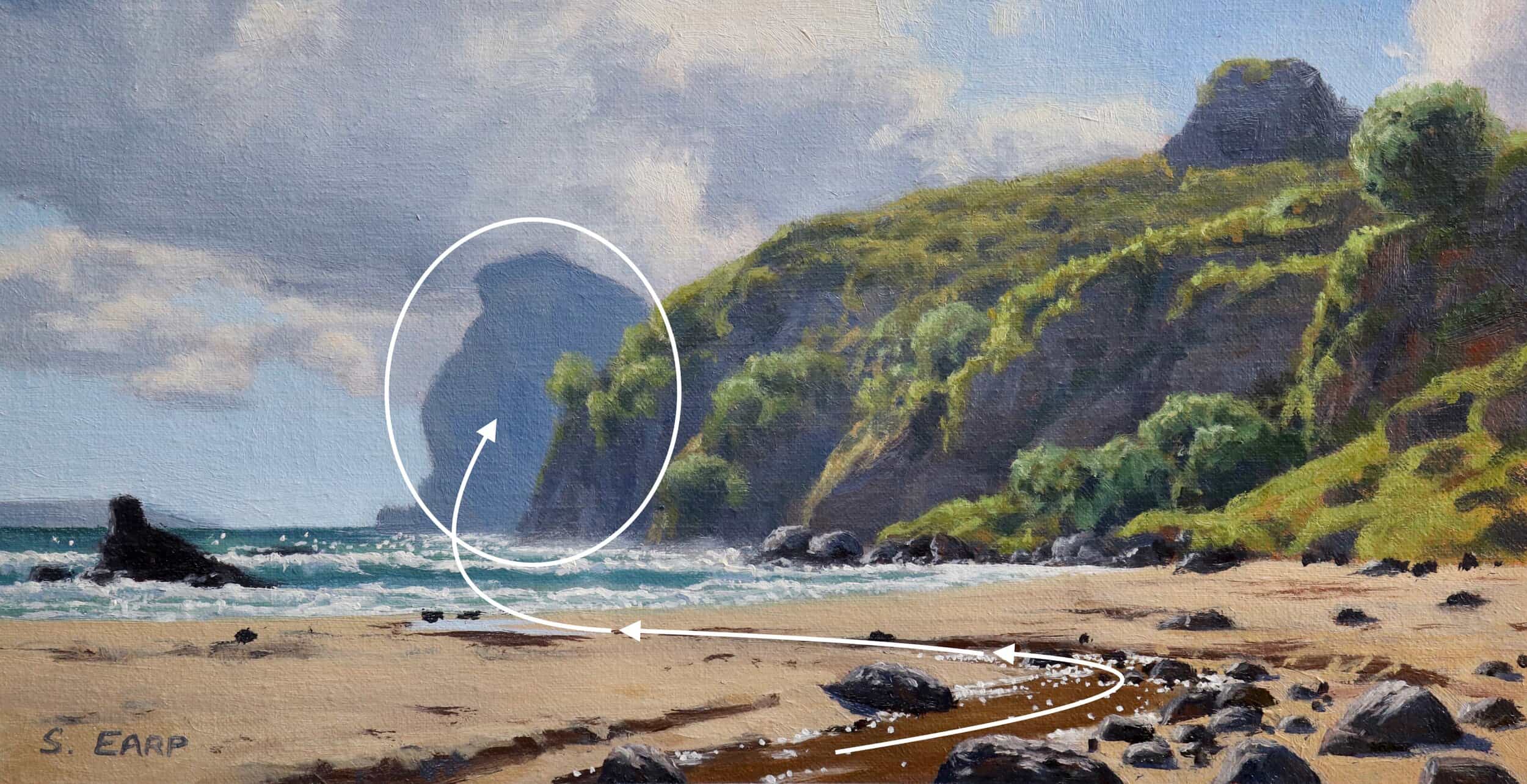 Taupo Bay - Northland _ Samuel Earp - Oil Painting - colour study copy 2.jpeg
