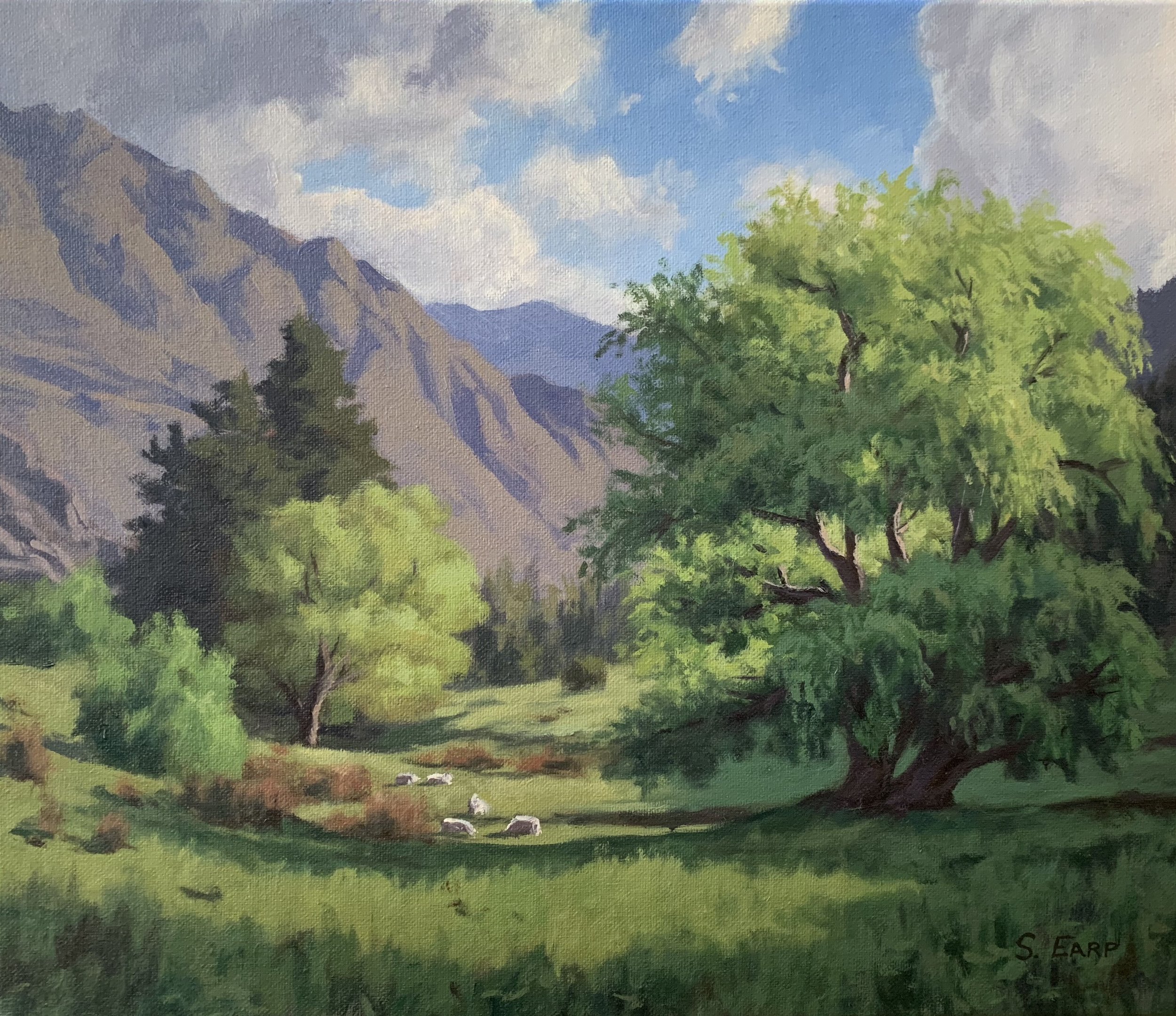 A Tape Tree Painting Tutorial and Where to Look for Clouds