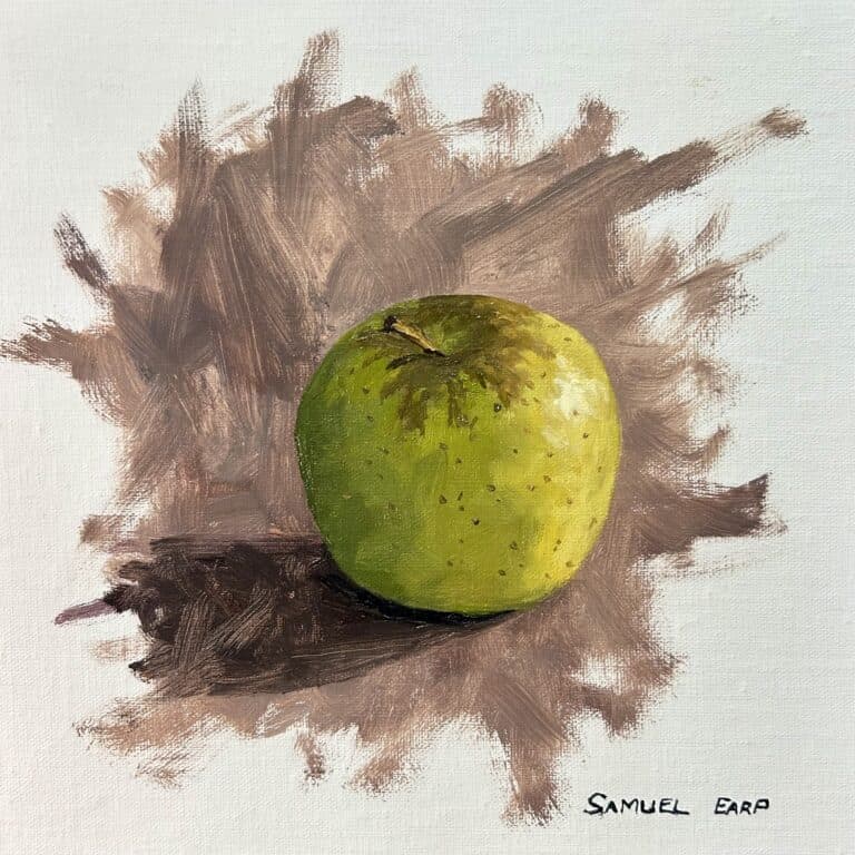 How to Paint a Simple Still Life: Painting an Apple