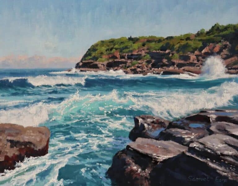 Painting Dynamic Seascapes: A Step-by-Step Guide to Capturing Energy, Foam, and Glow