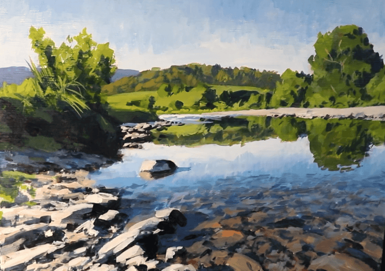 How to Paint a Stunning River Scene with Acrylics