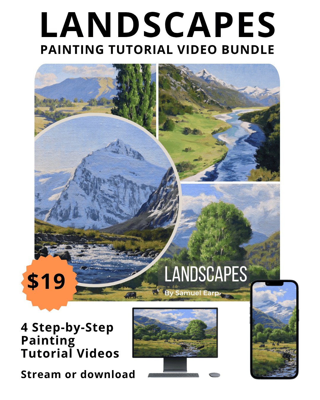How to Paint A Landscape in Acrylics